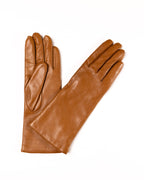 Women's Long Gloves in Nappa Leather and 100% Cashmere