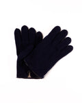Men's Cashmere-Lined Wool Gloves with Nappa Leather Details