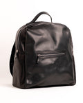 Large Leather Backpack with Flush Pocket