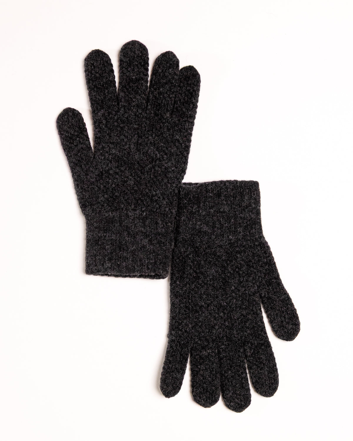 Men's 100% Wool Gloves, Warm and Soft, Solid Color