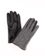 Men's Two-Tone Wool Gloves with Touch-Compatible Palms
