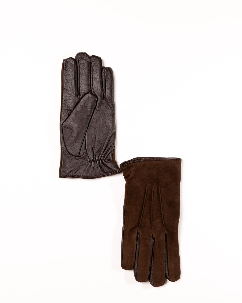 Men’s Suede and Nappa Leather Touchscreen Gloves with Merino Wool Lining