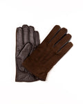 Men’s Suede and Nappa Leather Touchscreen Gloves with Merino Wool Lining